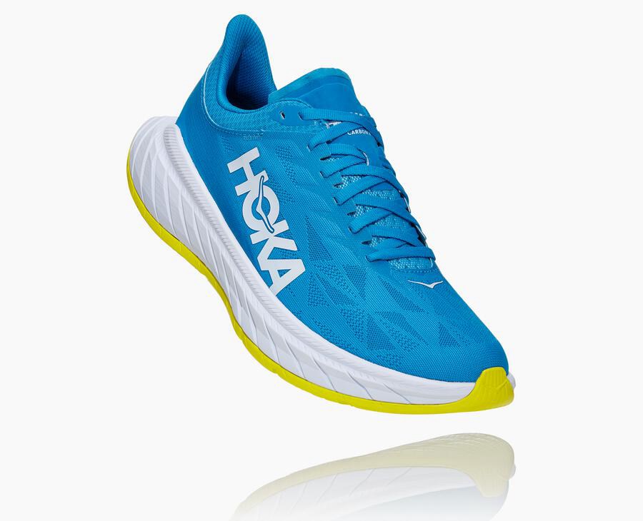 Zapatillas Running Hoka One One Hombre - Carbon X 2 - Azules/Blancas - ZFS624185